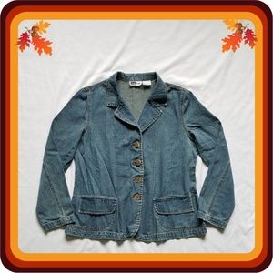 Due Date Maternity Button Up Jean Jacket